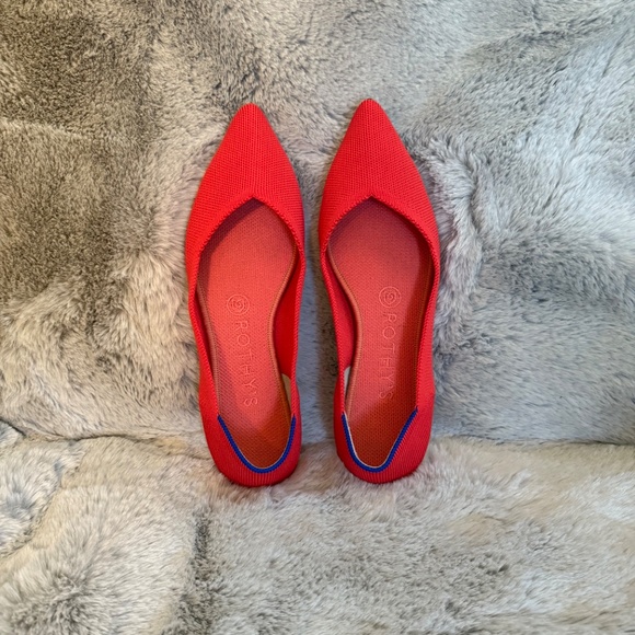 Rothy’s The Point Shoes - 7.5 in Flame (discontinued color) - Picture 4 of 6